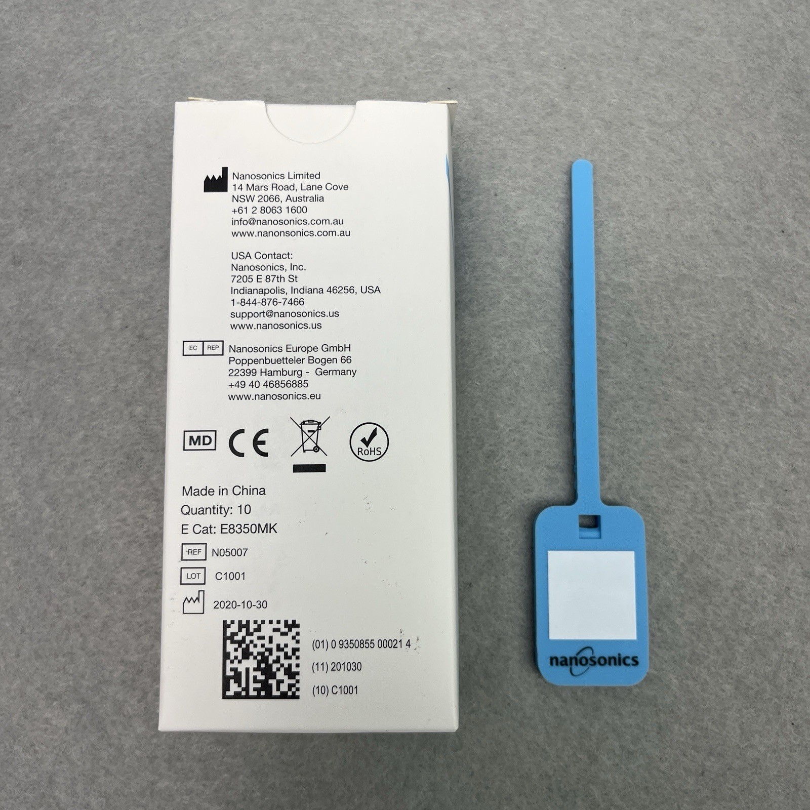 10-PACK Nanosonics Trophon Acutrace Medical Instrument Tags N05007