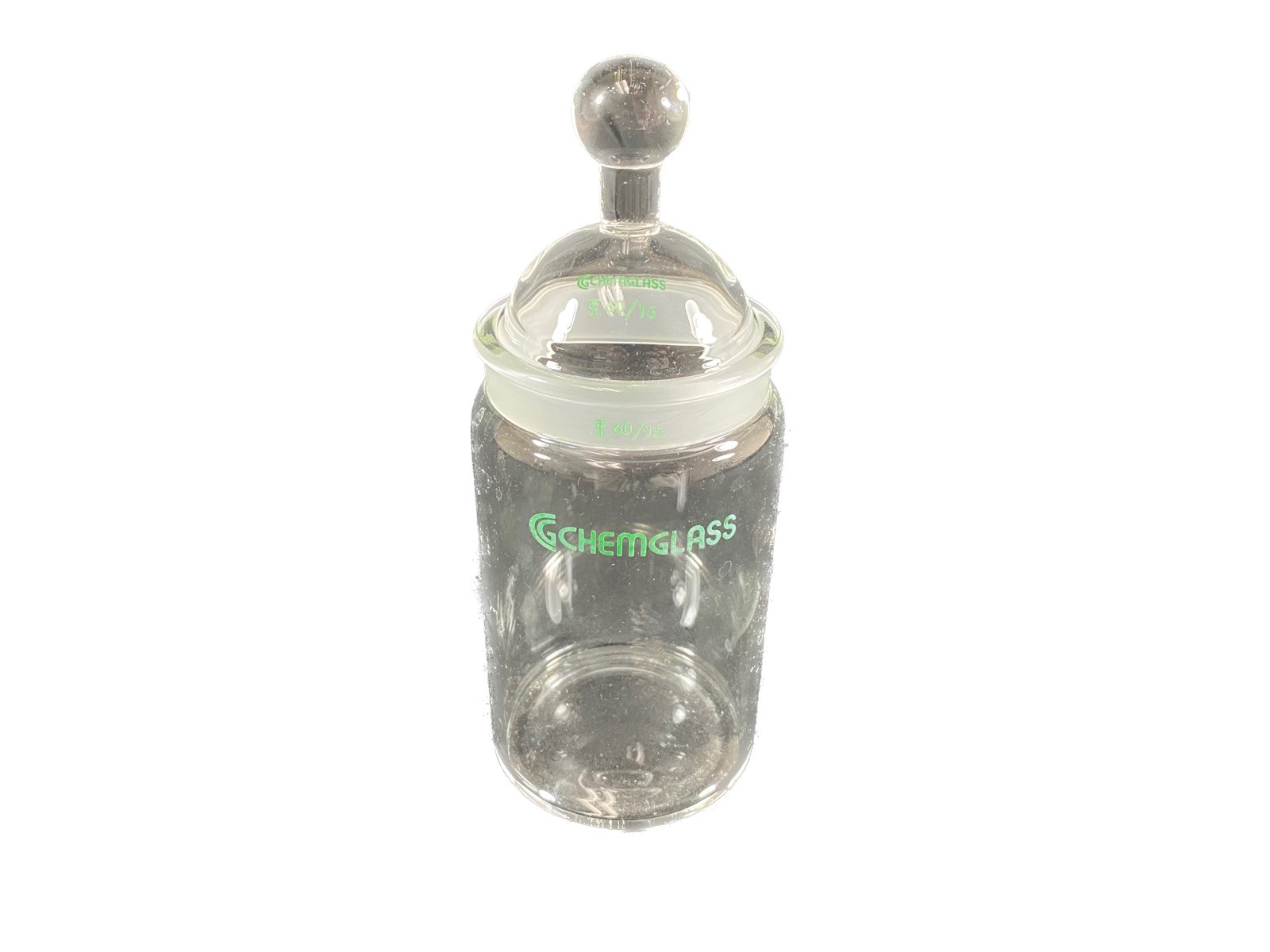 CHEMGLASS 60/15 2×4 Joint Plate Cylindrical TLC Developing Chamber CG-1181-03