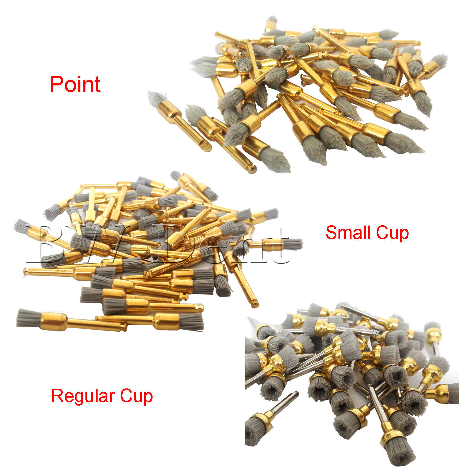 Dental Diamond Burs Cups Brushes Composite Polishing Kit for Low Speed Handpiece