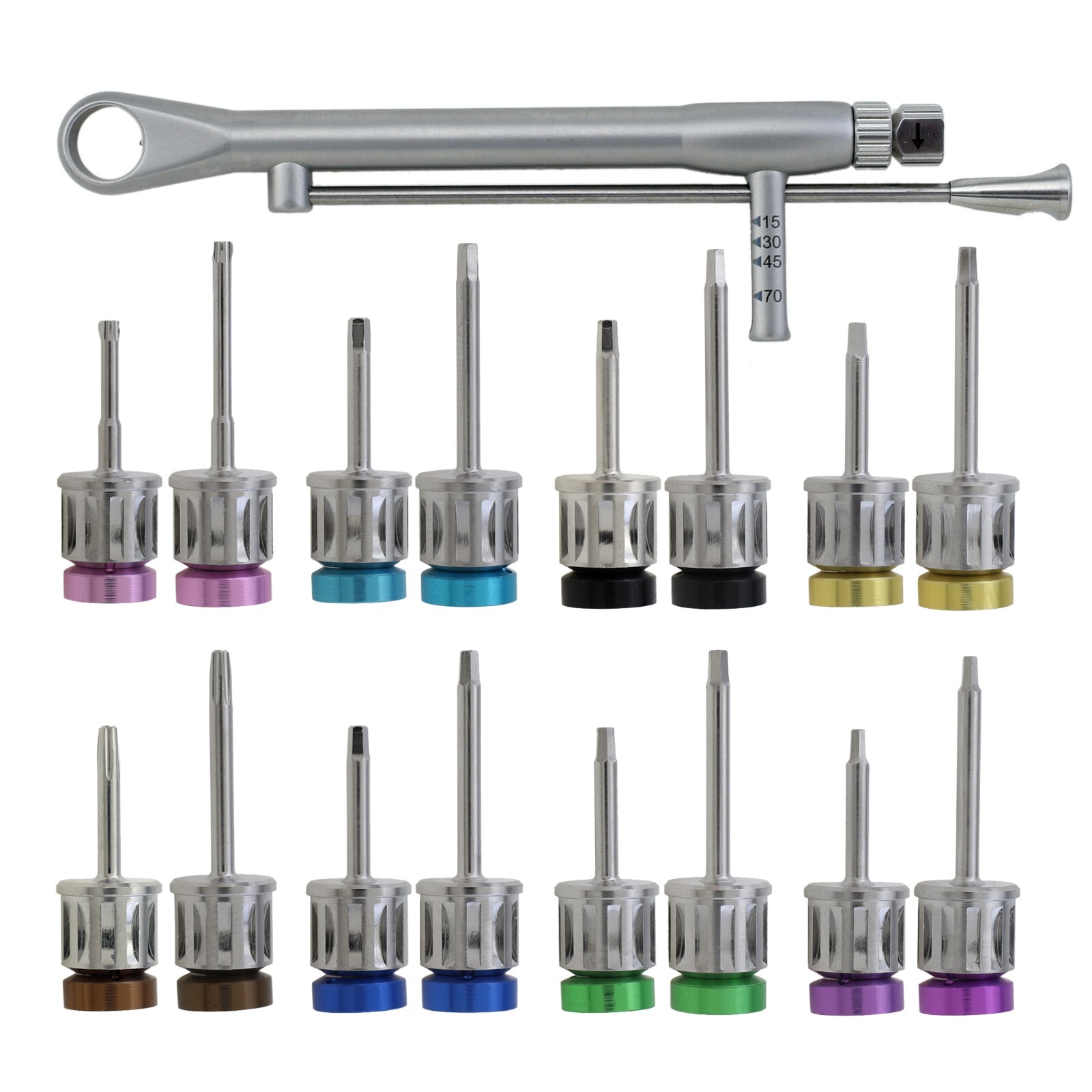 Universal Implant Prosthetic Kit Screwdrivers Hex Dirvers Torque Wrench Adapter