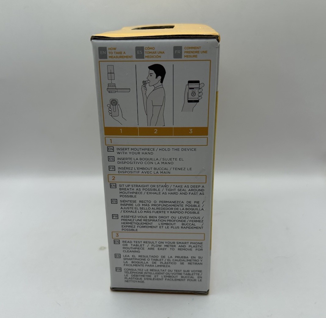 MIR Smart ONE Pocket Spirometer for Peak Flow & FEV1 Monitoring Sealed
