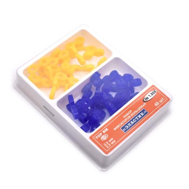 40 Pcs Dental Elastic Fixing Wedges Sectional Matrix Composite Rubber Dam 1.808