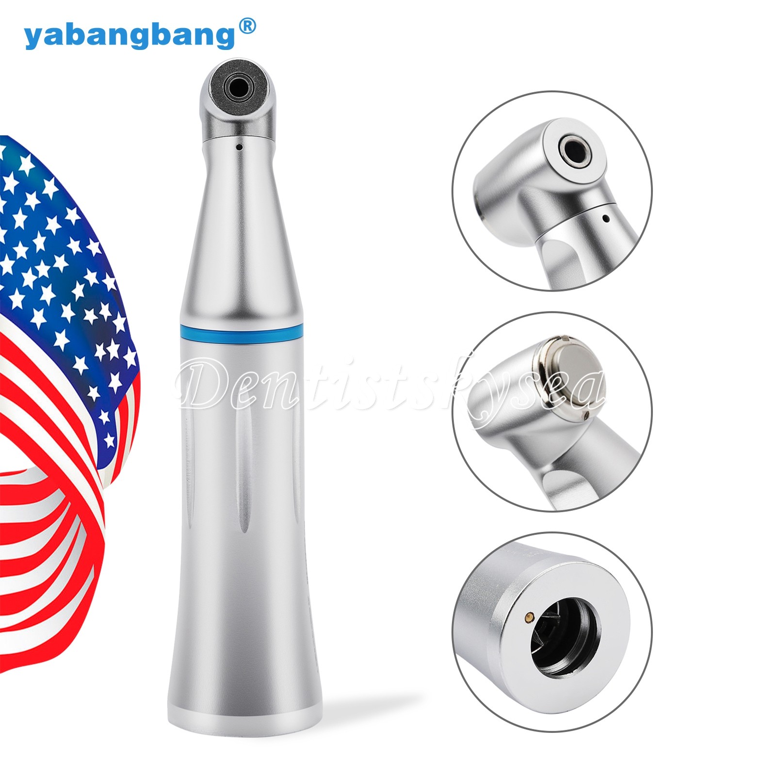 Dental Slow Low Speed Contra Angle Handpiece Inner Spray Push Button