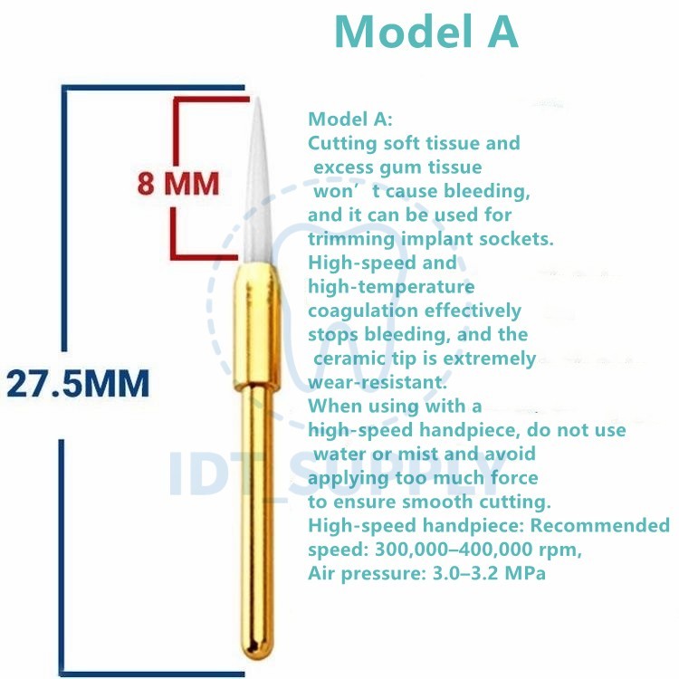 Dental Soft Tissue Trimming Bur Ceramic 23mm 21mm Gingival Finishing