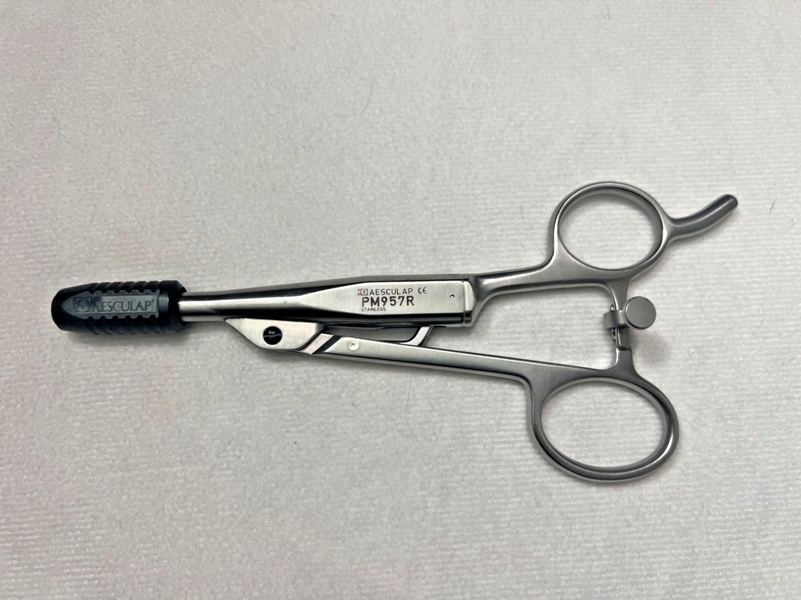 Aesculap PM957R Laparoscopic Axial Ring Handle w/ Ratchet Lock