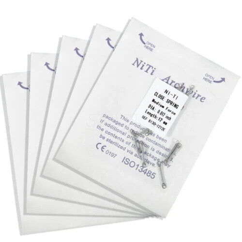 Dental Orthodontic Open Coil Spring Closed Coil Spring Arch Wires Alloy Spring