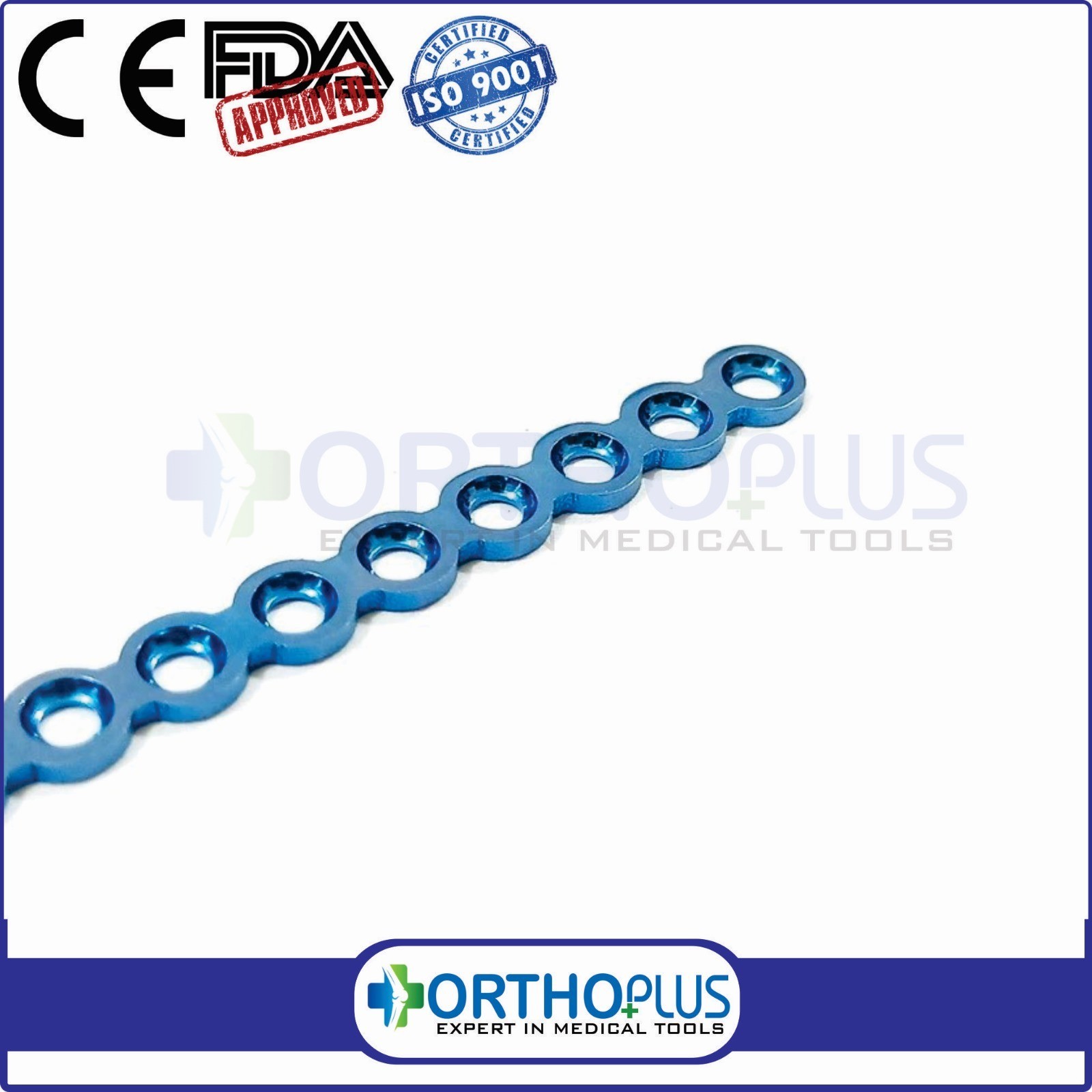 Maxillofacial 2.0mm 24H Plate (2pcs) with 50 screws titanium veterinary