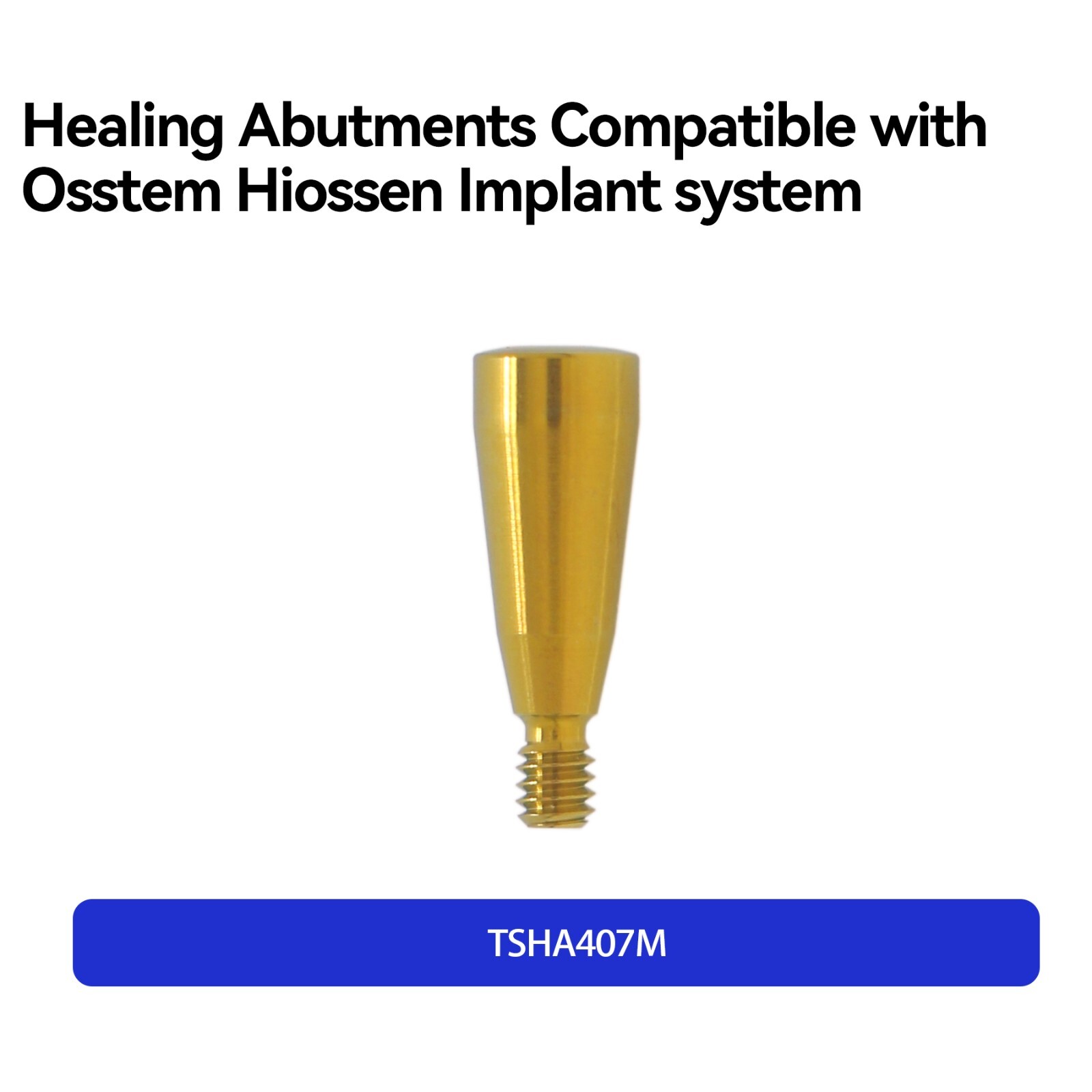 Dental Caps Healing Abutment Cap Mini Platform Ø4.0 Ø4.5 Fits Oss Hiossen