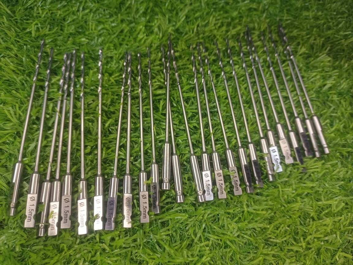 ORTH Quick Coupling Drill Bits 1.1, 1.5, 2.5, 3.2mm 40PCS High Quality 316L St