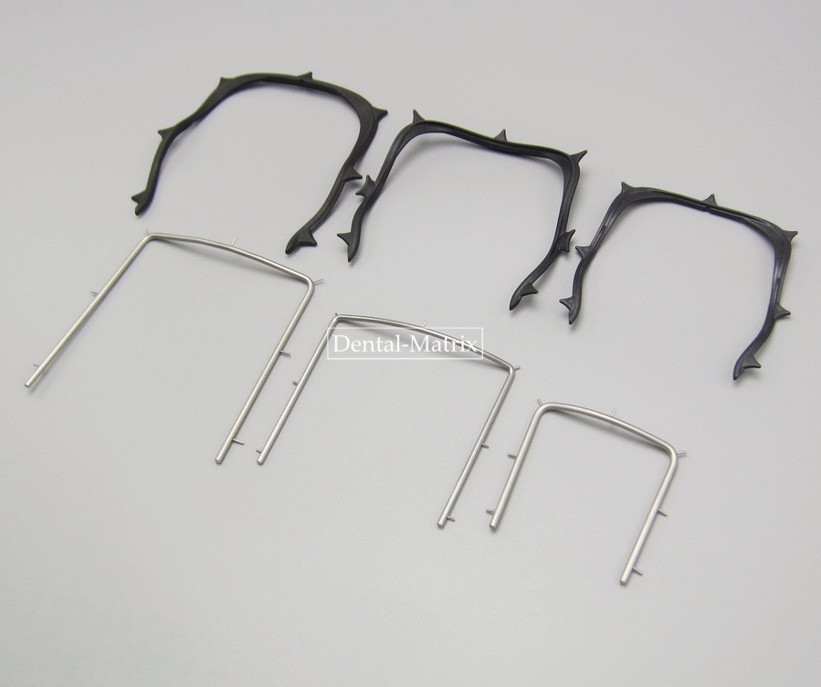 1piece Dental Rubber Dam Sheet Frames Brackets Light Plastic Foldable S.S. Frame