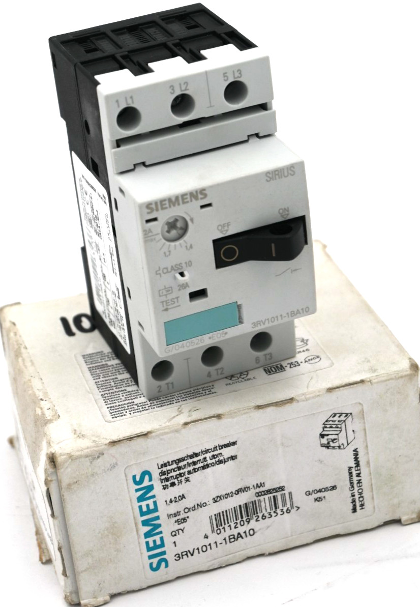 Siemens 3RV1011-1BA10 Circuit Breaker