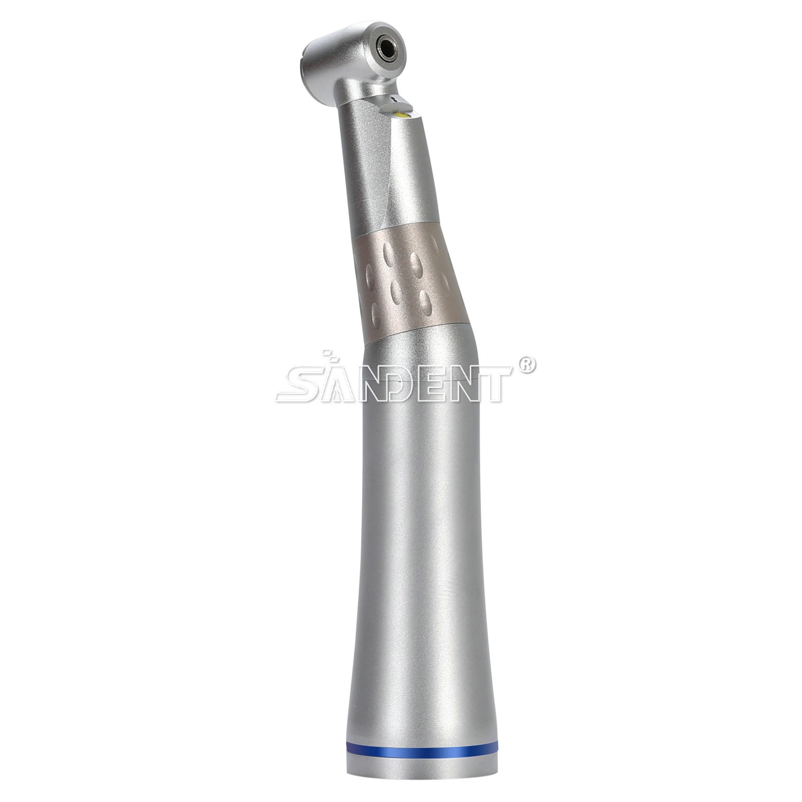 SANDENT 1:1 LED E-generator Fiber Optic Handpiece Contra Angle Inner Channel USA