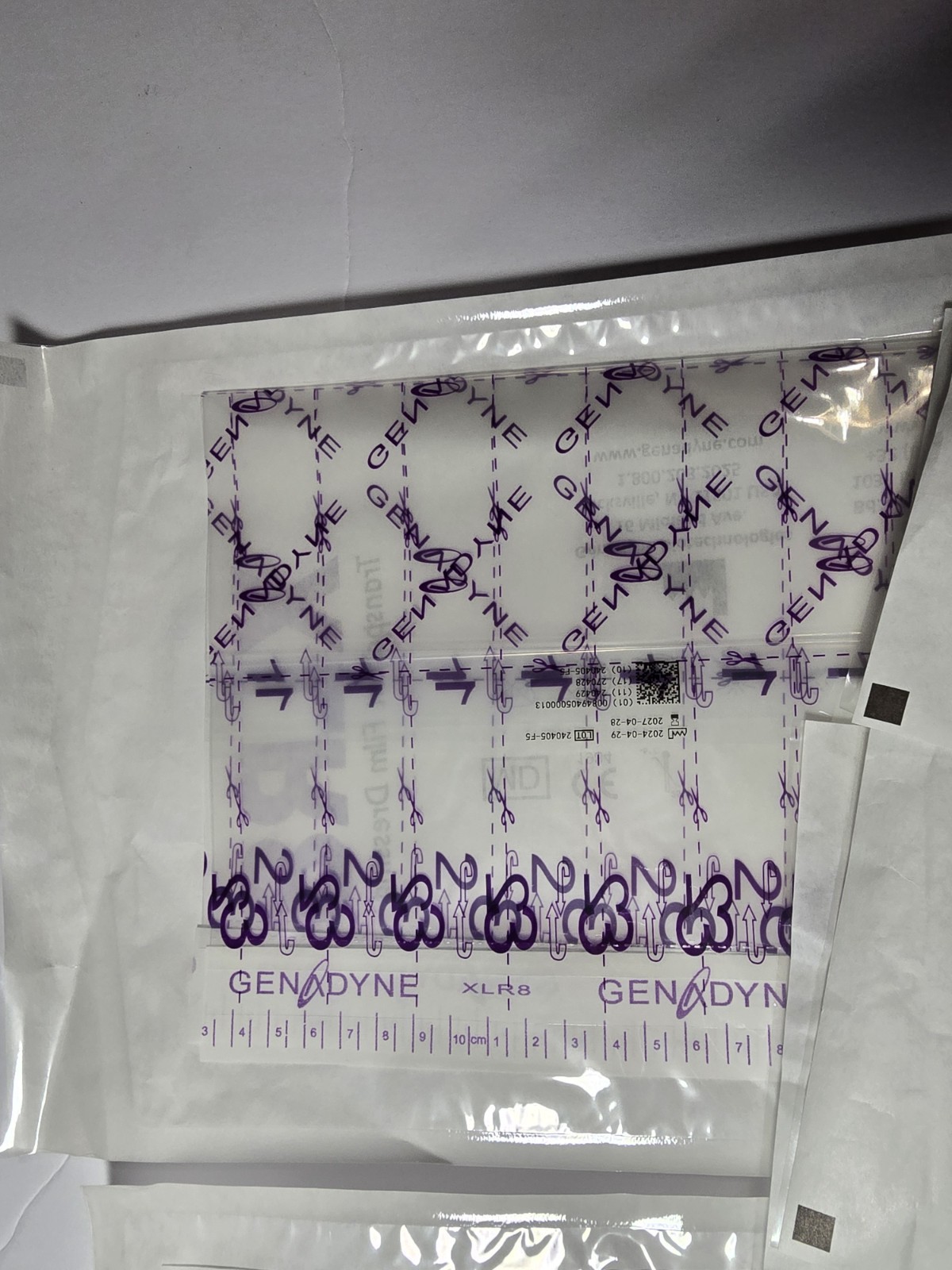(7) Genadyne XLR8 Transparent Film Dressing Ref A4-S00F5