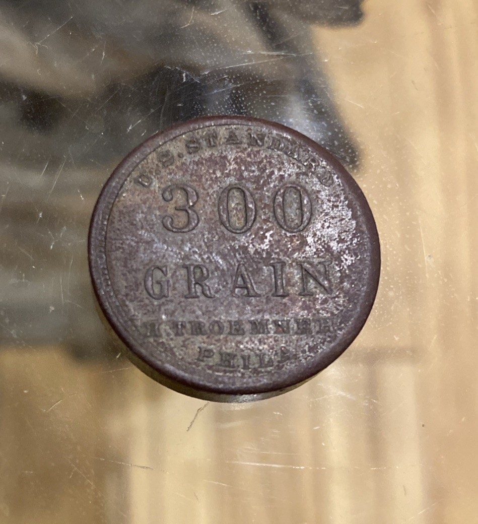 Vintage Troemner US Standard 300 Grain Calibration Weight Phila