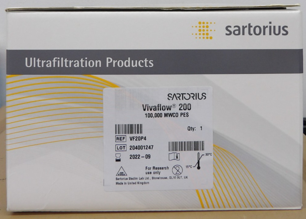 Sartorius VF20P4 Vivaflow 200 PES, Qty: 1, For Research use ONLY