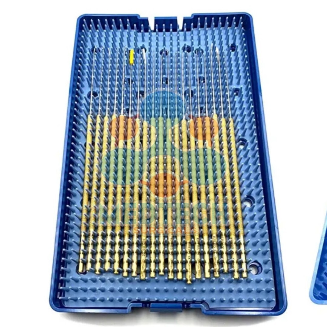 Rhoton Micro Dissector 20 pcs Medical Grade Titanium & a Sterilization Case