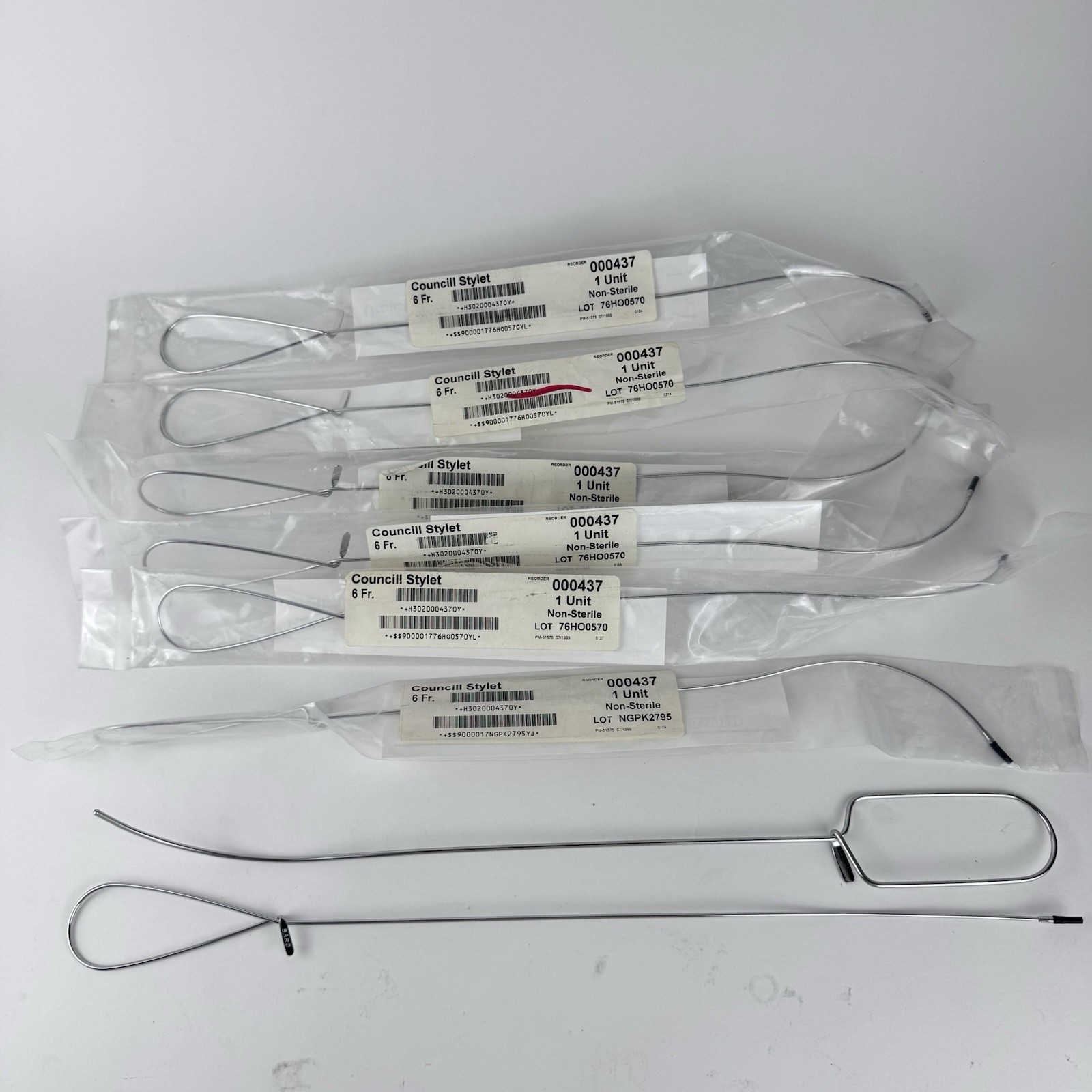 Bard Metal Council Stylet & 1 V Muller Lot