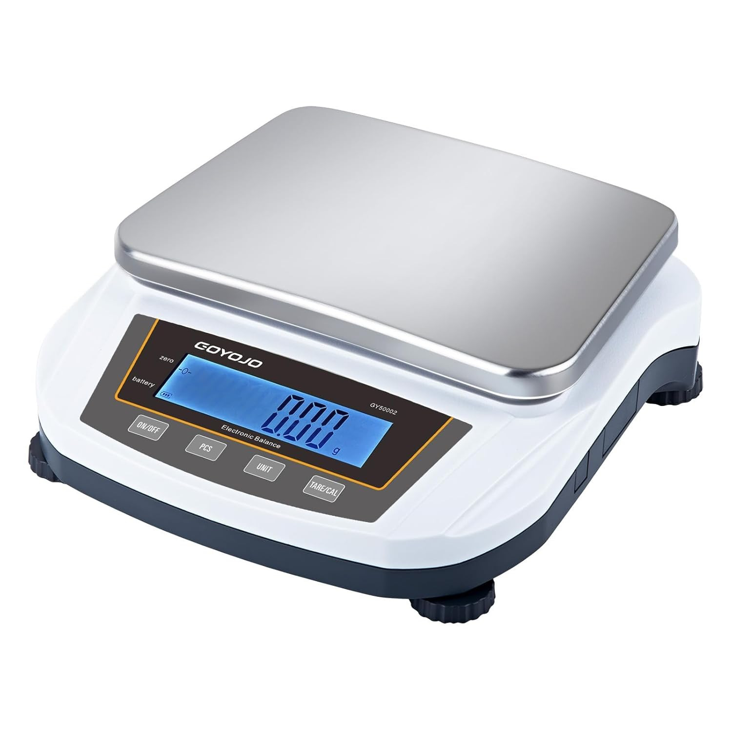 Digital Analytical Balance and Lab Scale, 5000G Capacity, 0.01G Precision, Stain