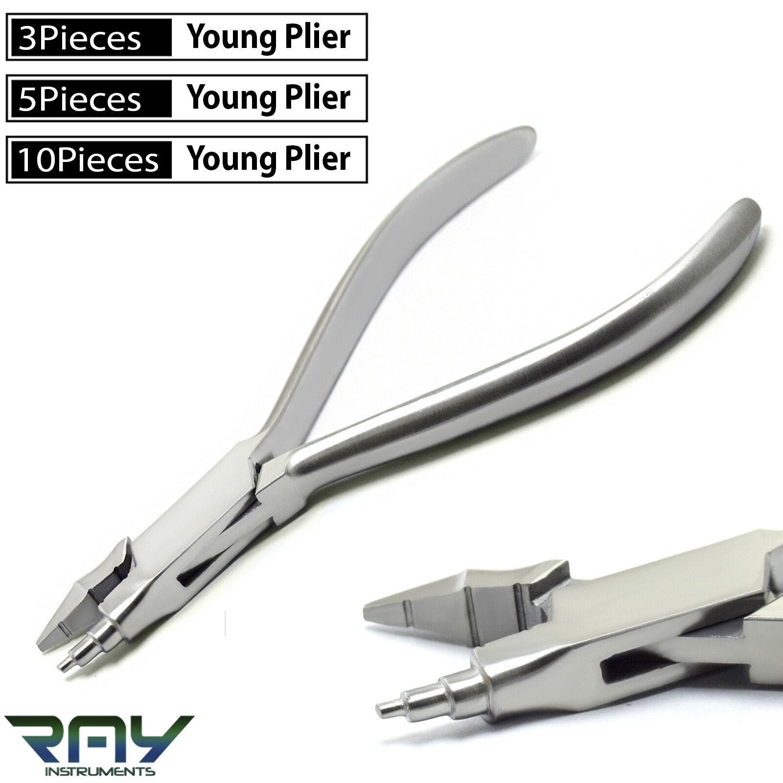 DENTAL YOUNG PLIER 13CM ORTHODONTIC WIRE BENDING LOOP FORMING ADJUSTING PLIERS