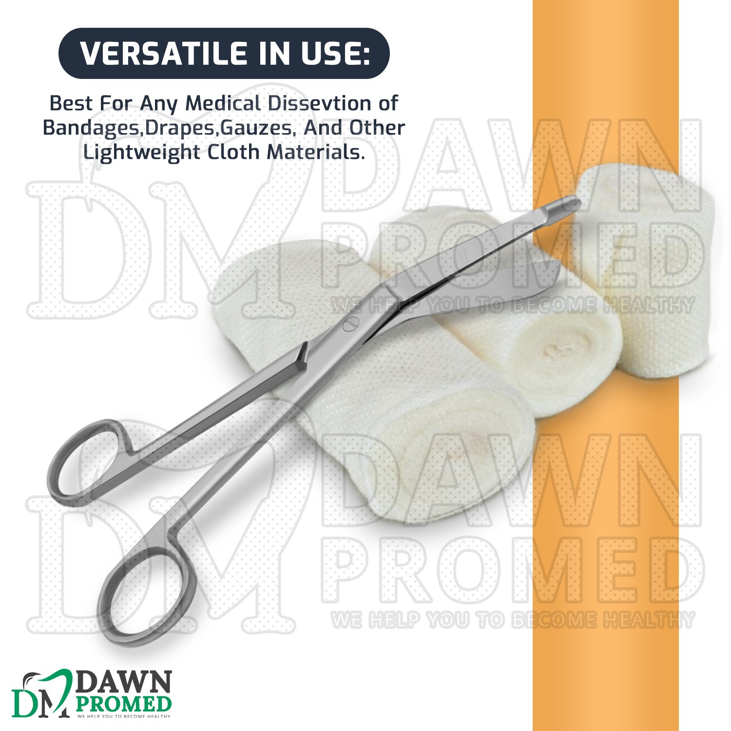 Lister Bandage Scissors 3.5″ Round Pattern EMT Surgical Medical Instruments