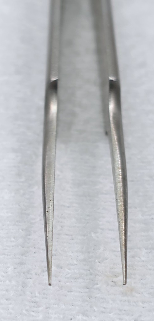 WECK 3738 Micro Forceps 4¼” Needle Point Tip Surgical SS