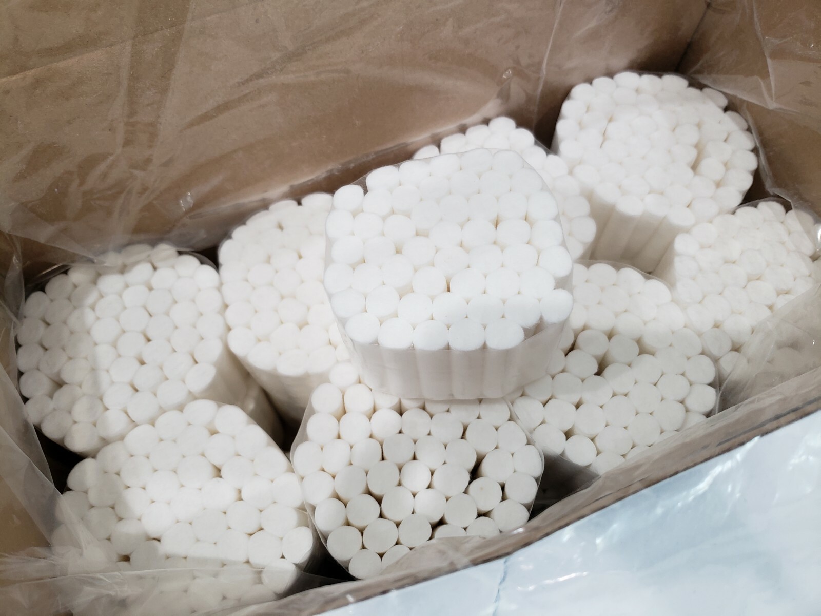 1250pcs Benco COTTON ROLLS + 2 Holder Organizers with pins