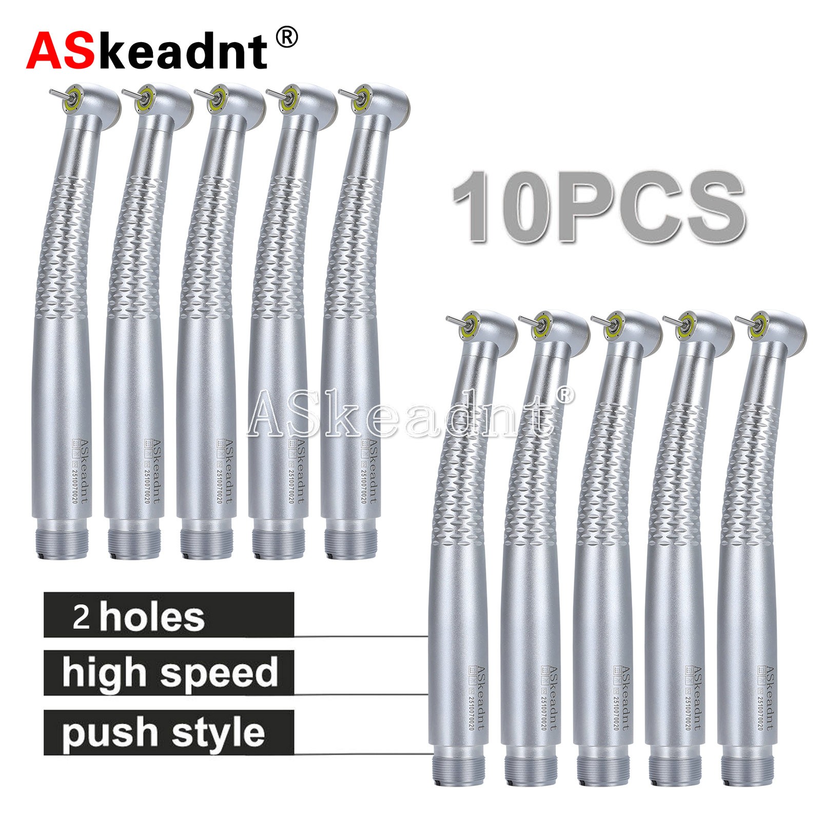 Dental LED E-generator Shadowless Ring Ceramic Handpiece 5 Water Spary 2 Holes