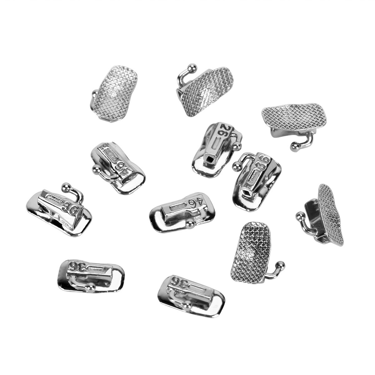 US Dental Ortho Buccal Tubes 1st 2nd Molar MBT Roth .022 Bondable Mesh Base