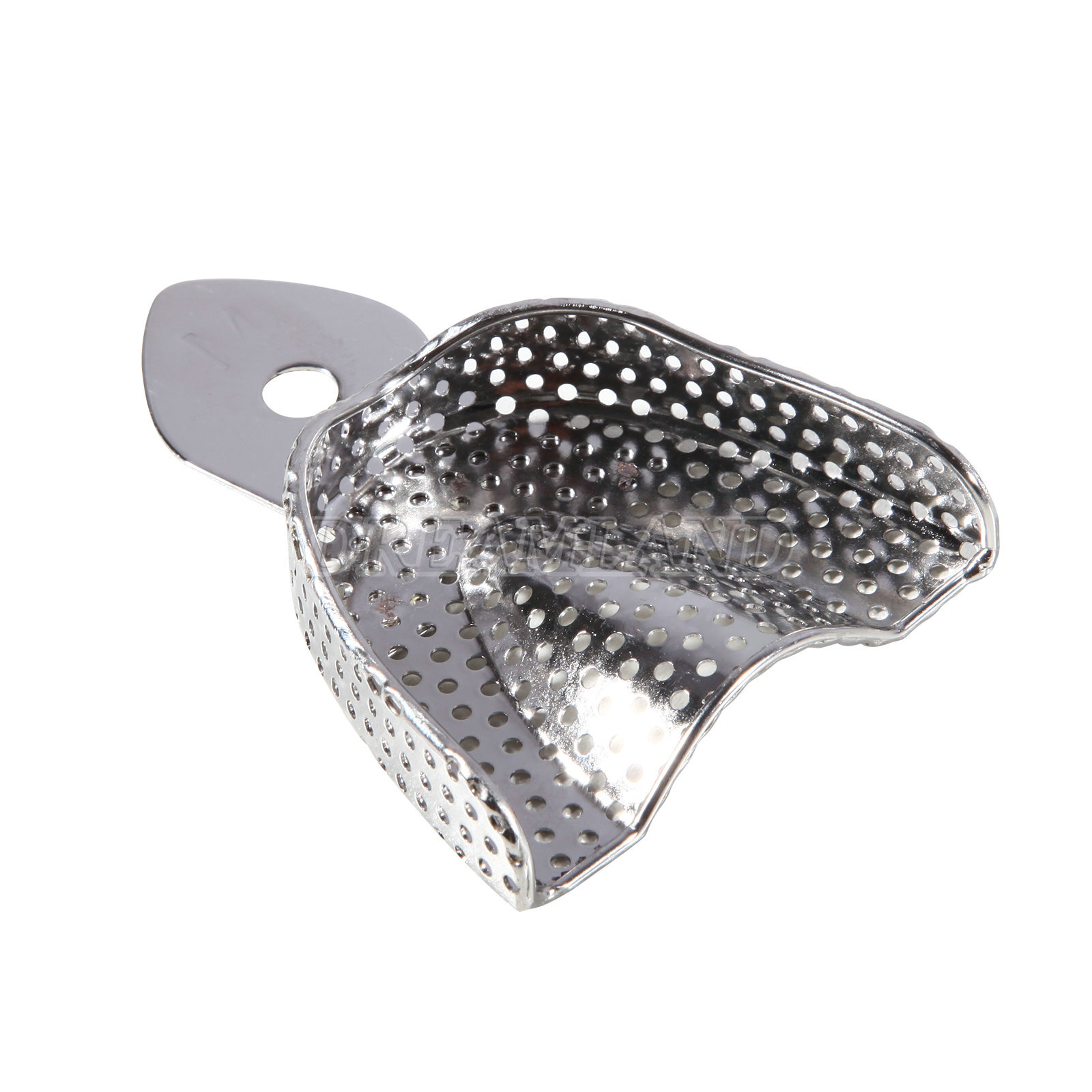 6 Pcs Perforated Metal Dental Impression Trays Set Edentulous Instruments CE
