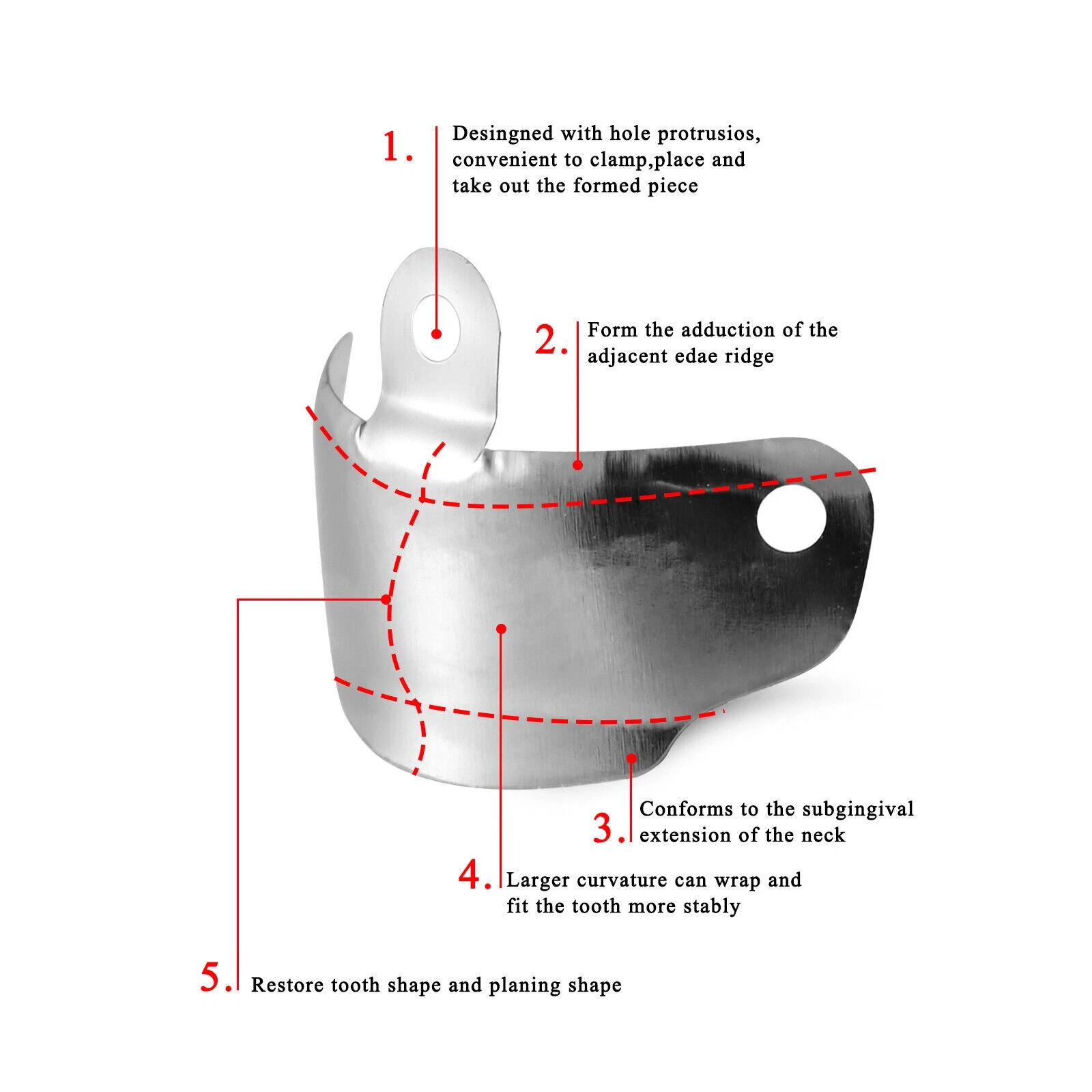 Dental Sectional Refills Matrix Matrice Bands Clamp Fit Garrison Palodent System