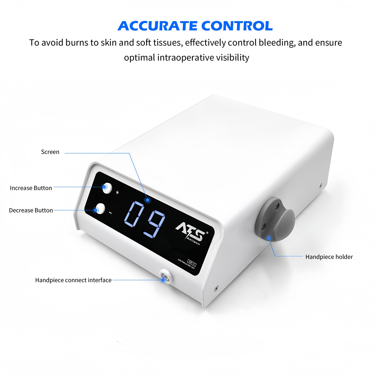 Electrosurge Dental Vet Cutting Unit with 7 Electrodes