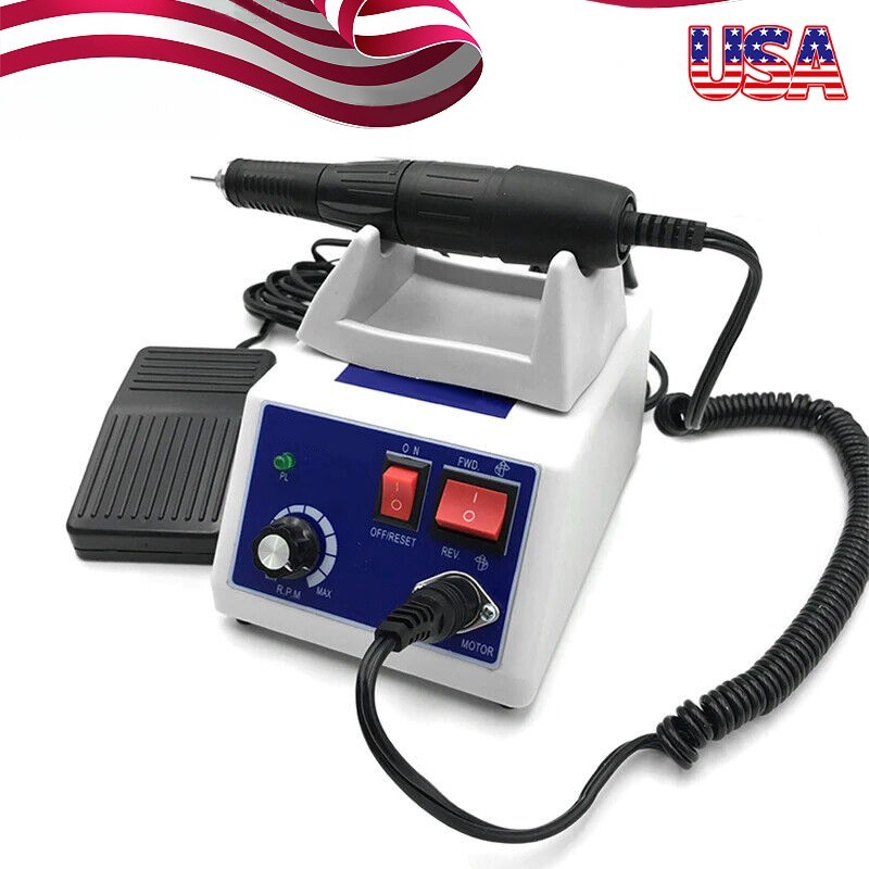 Dental Lab Electric Micromotor Polishing Unit + 35K rpm Motor Handpiece