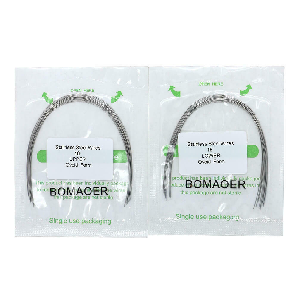 5-200 Packs 014 Upper Dental Orthodontic Stainless Steel Round Arch Wire Ovoid