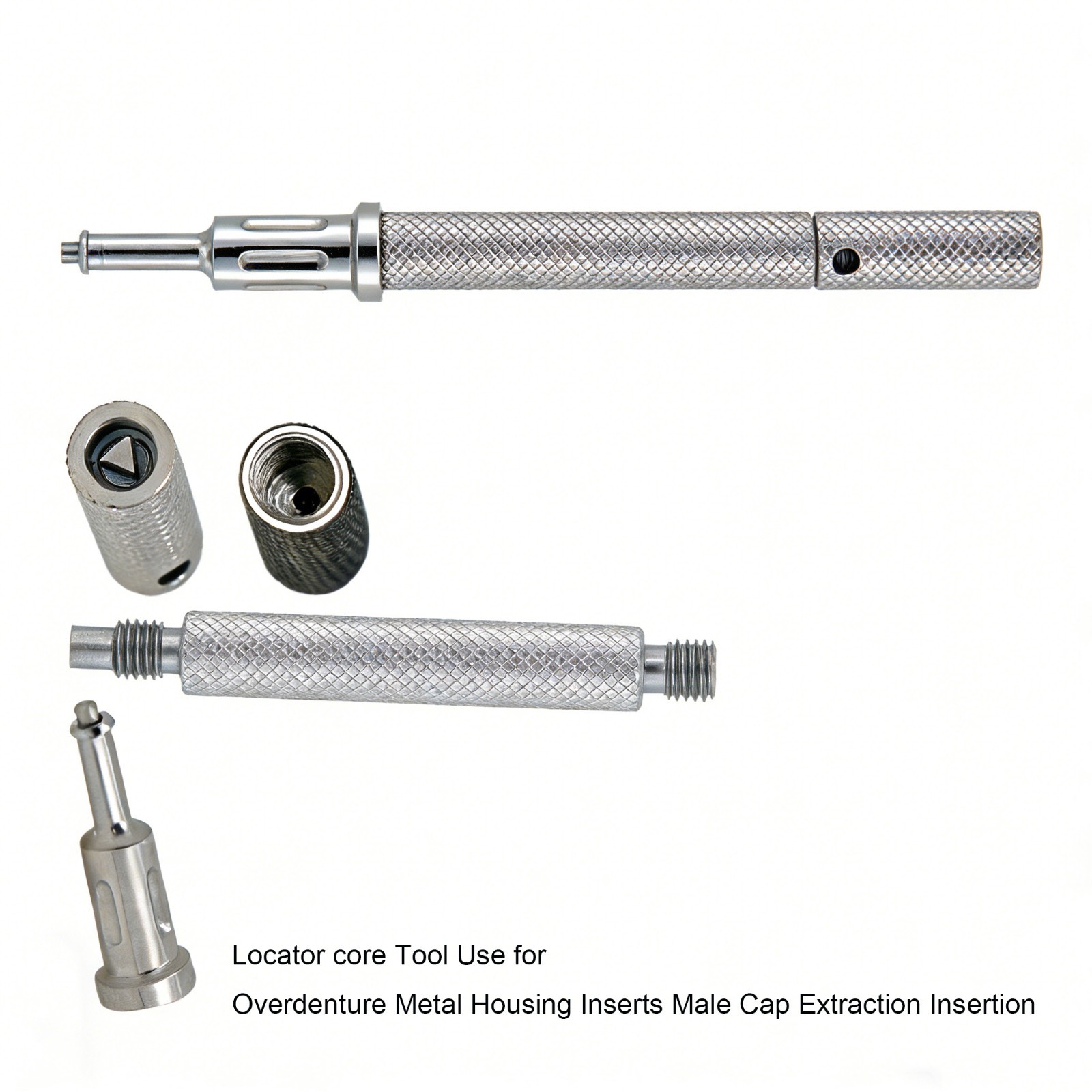 Dental Locator Core Tool Insertion Extraction Removal Male Caps Driver Zest fits