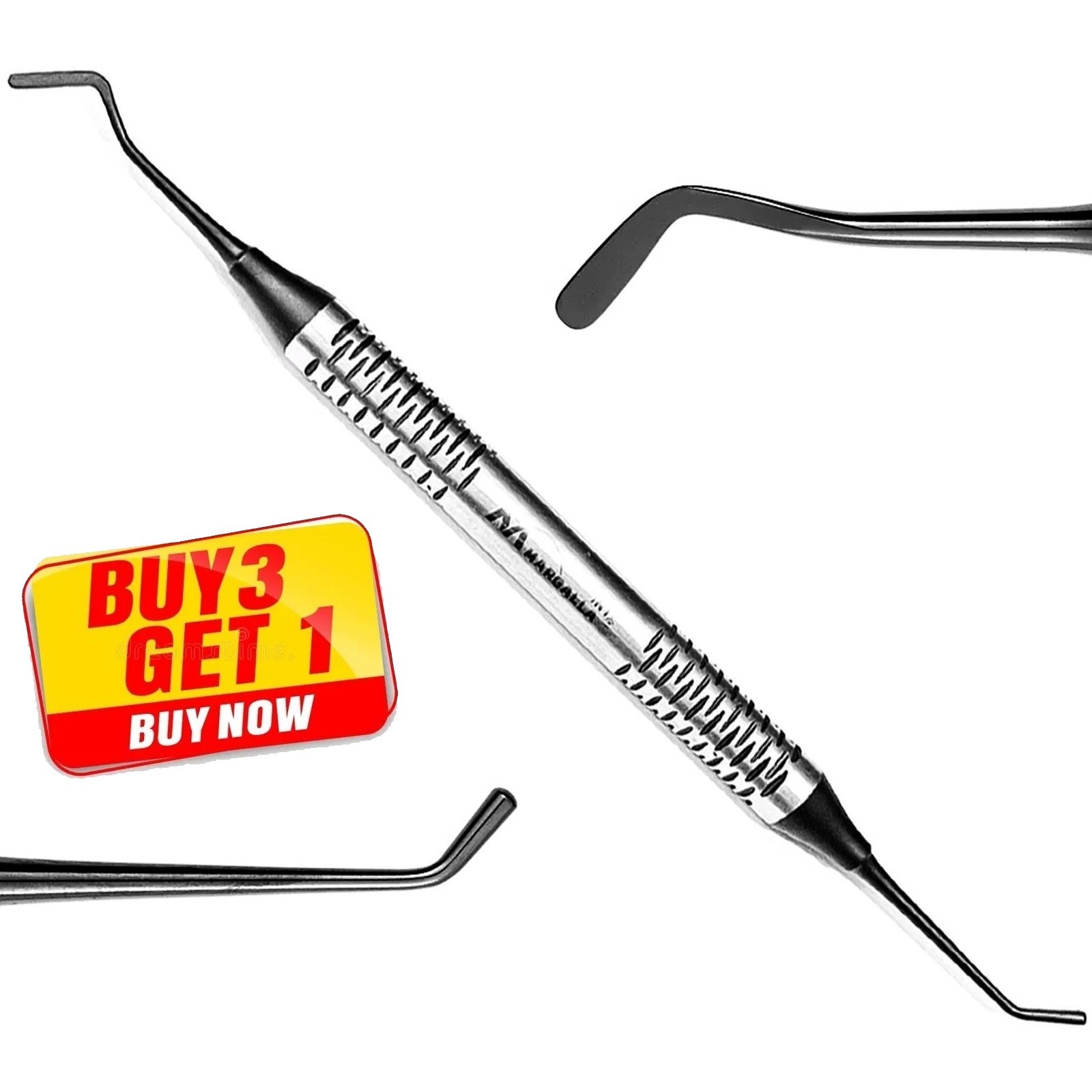Dental Composite Filling Instruments Spatula & Plugger Titanium Black Coated CE
