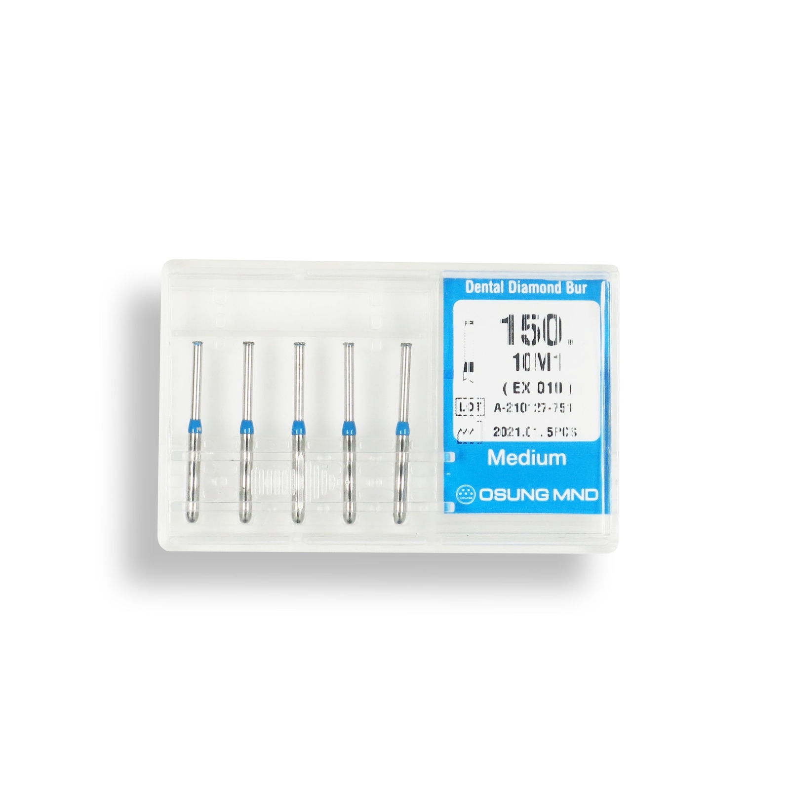 Cylindrical End Cutting Only 1 mm Dia Medium Diamond Bur 5/PK [1754-150.10M1]