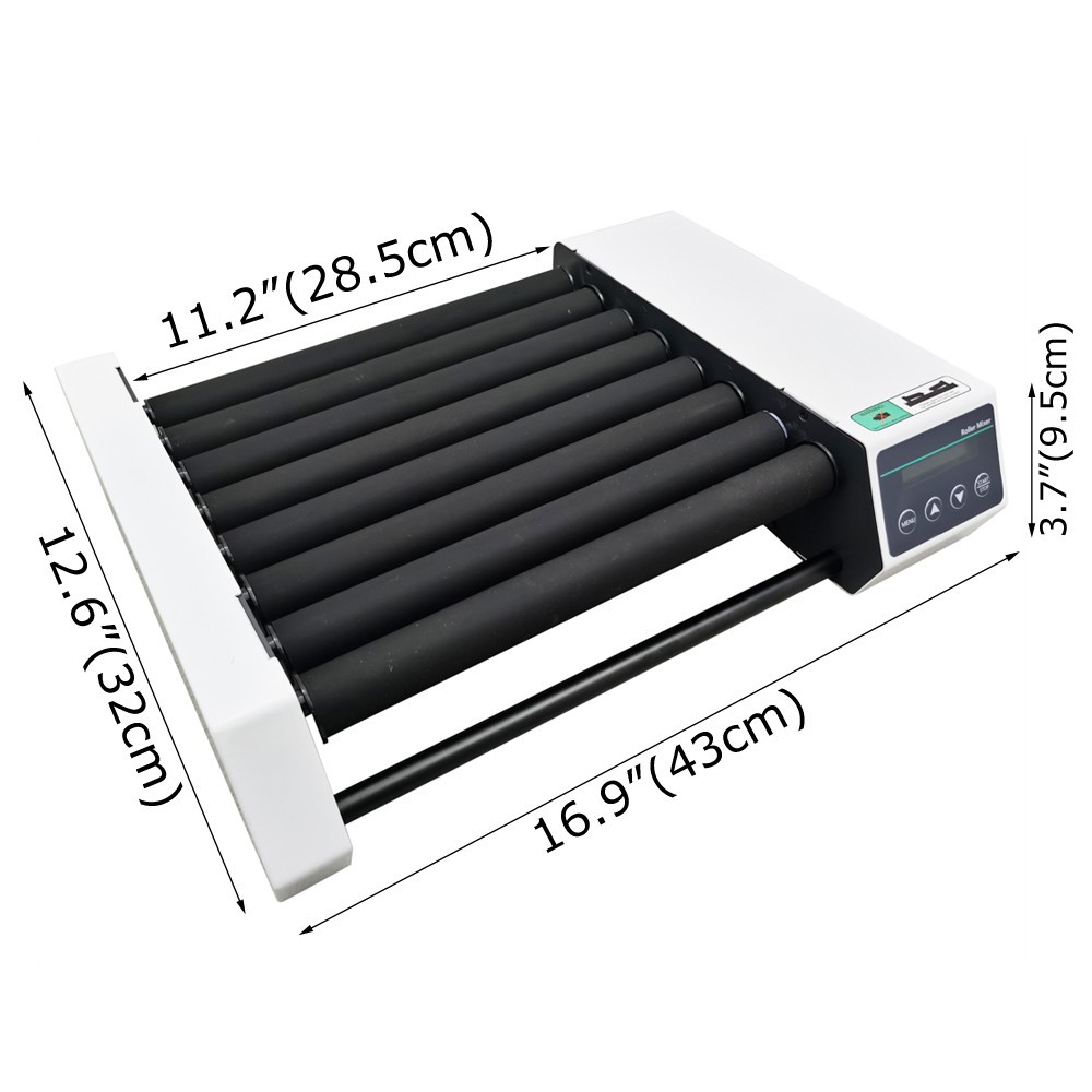 Eight Roller Roller Blood Liquid Test Tube Mixer LCD 110-220V Speed 20-80rpm