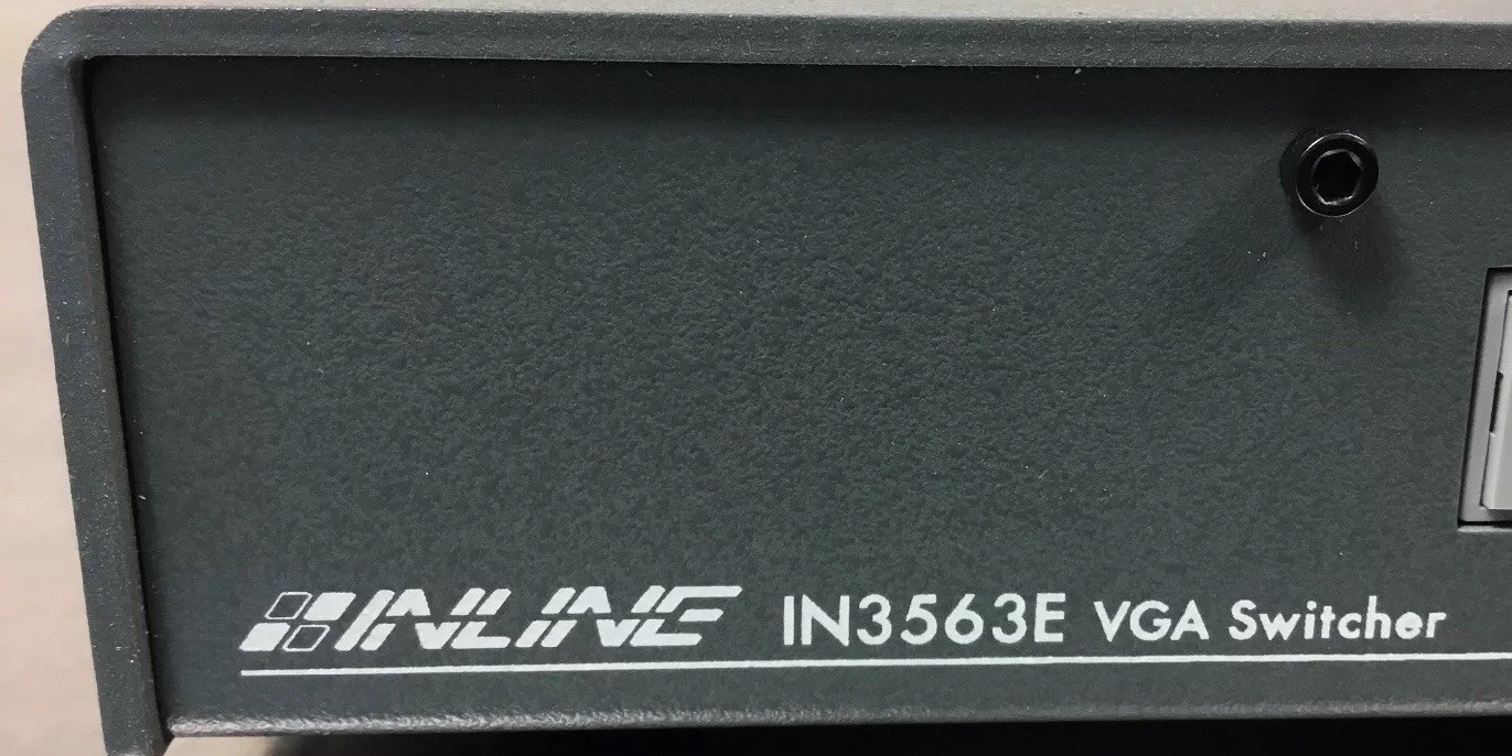 Inline IN3563E VGA Switcher 9VDC 0.5A 3 In 1 Out Loc.3A