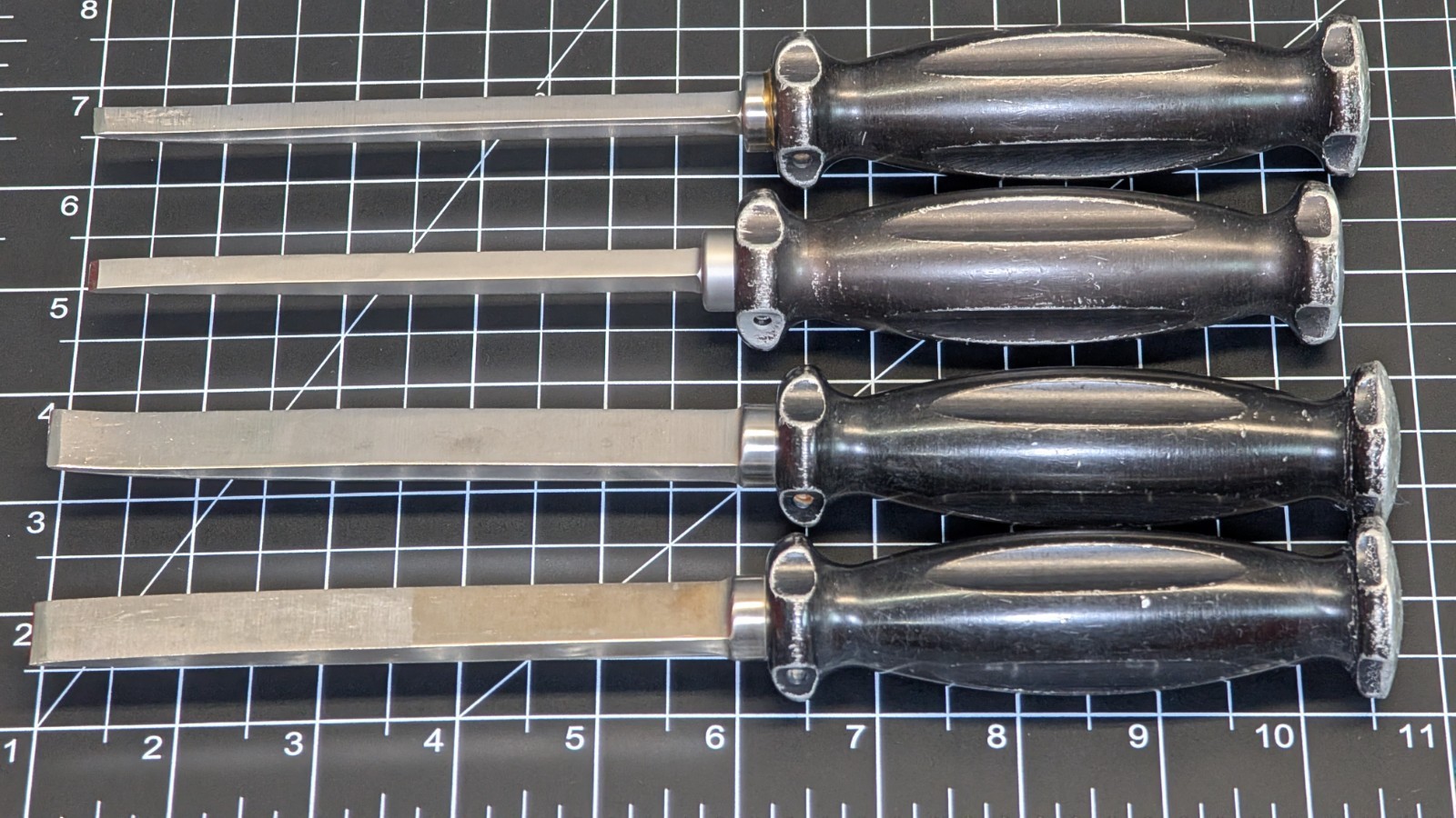 4x LOT Innomed Lambotte Osteotome Mallet Bone Chisel 1/2″ 1/4″ Straight Curved