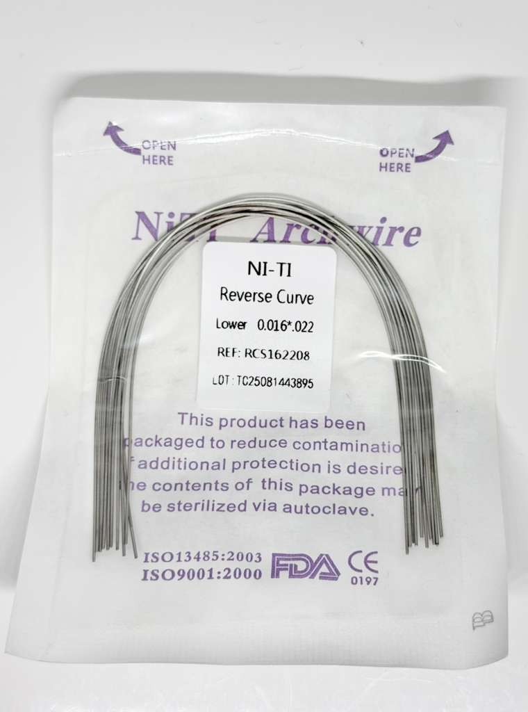 Reverse Curve Arch Wires Super Elastic Niti Rectangular/Round Wires long lengs