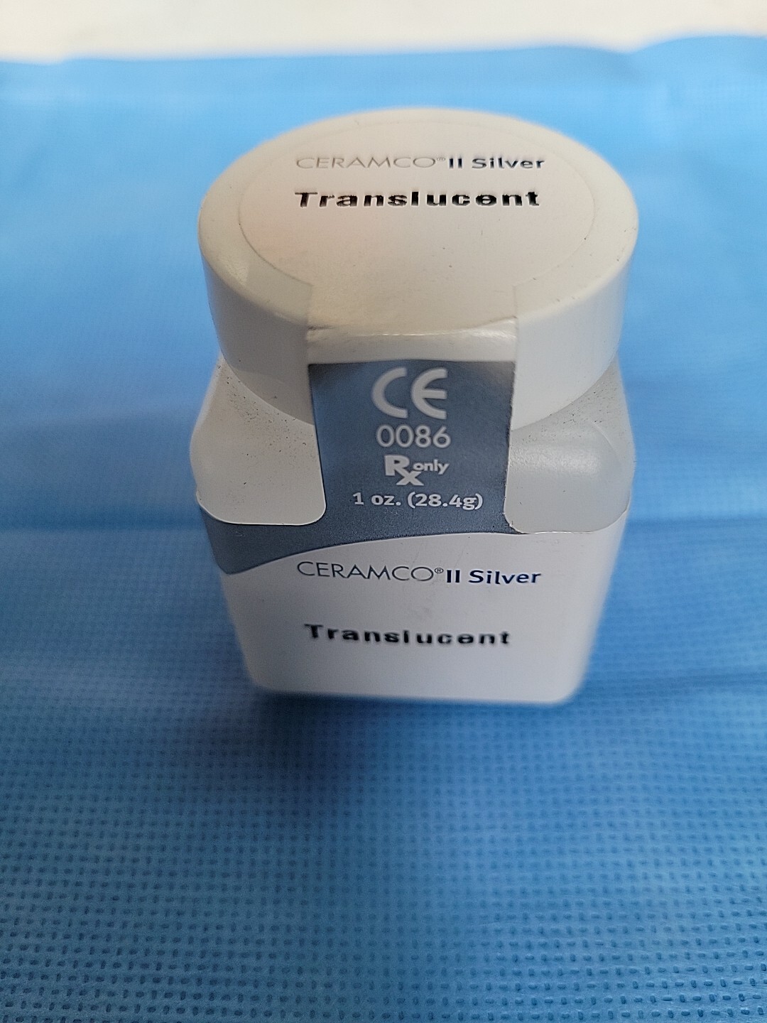 Ceramco II Silver Translucent Dental Lab Porcelain Powder Lot of 21