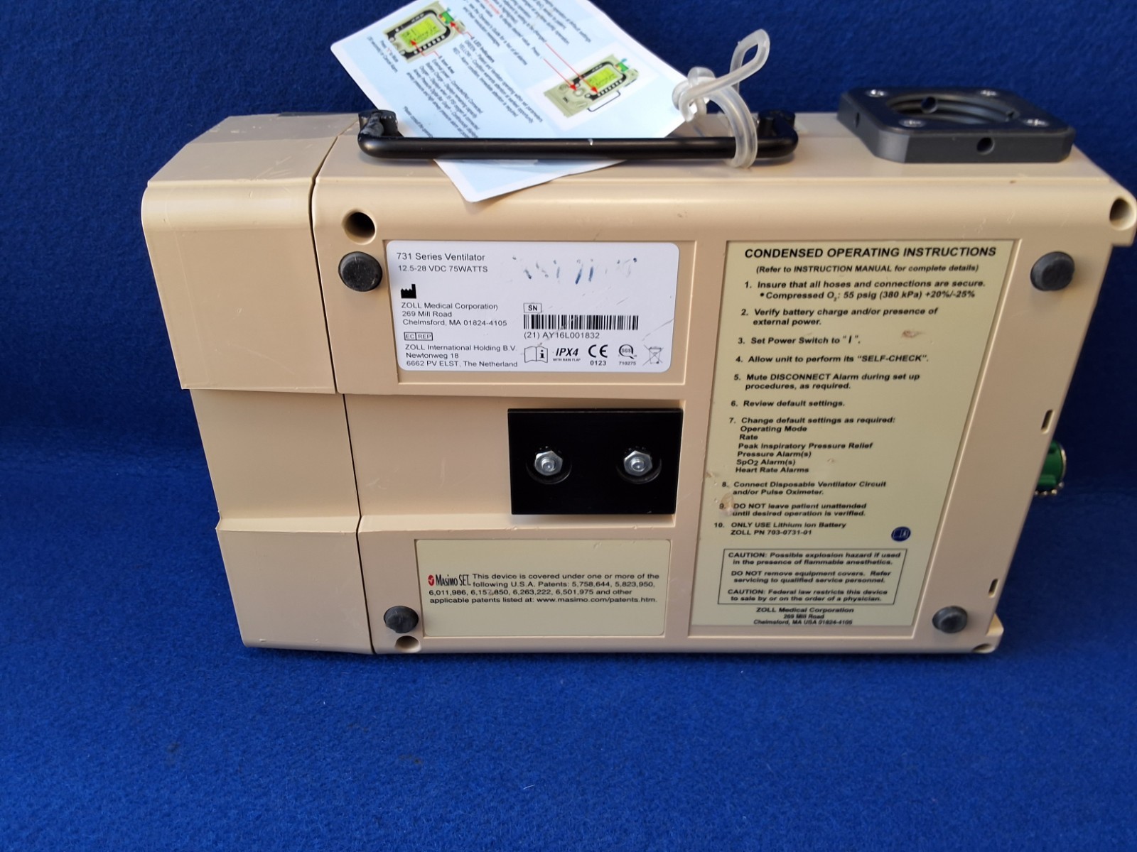 Zoll Impact AEV 731 Series Ventilator (No Power Supply).