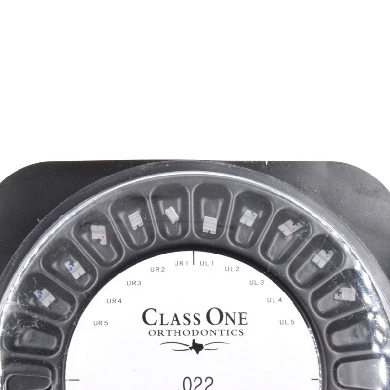 20Pcs/Set Dental Orthodontic Class One Ceramic Bracket Brace 022 Roth 3-4-5 Hook
