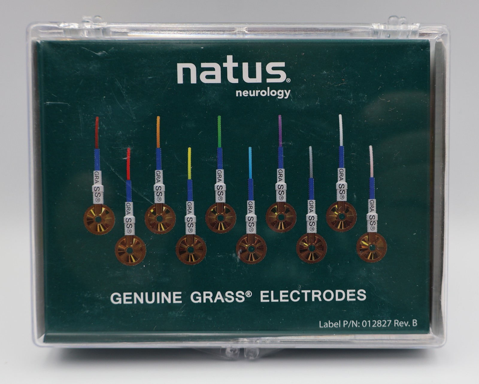 NAUTS Neurology Genuine Grass Gold Cup 60″ Reusable 10mm Electrodes FH-E5GH NEW
