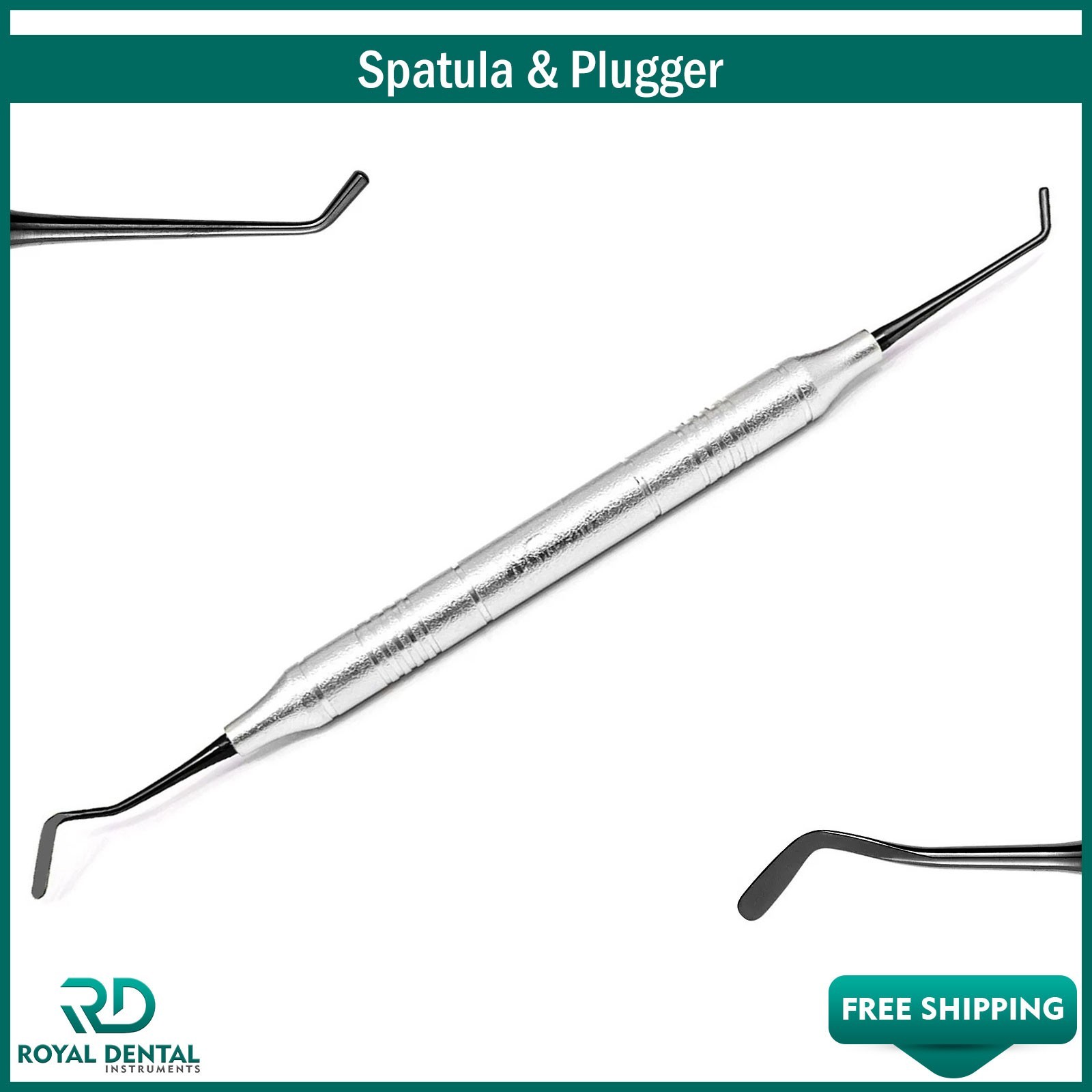 Dental Composite Filling Instruments Spatula & Plugger Titanium Black Tips