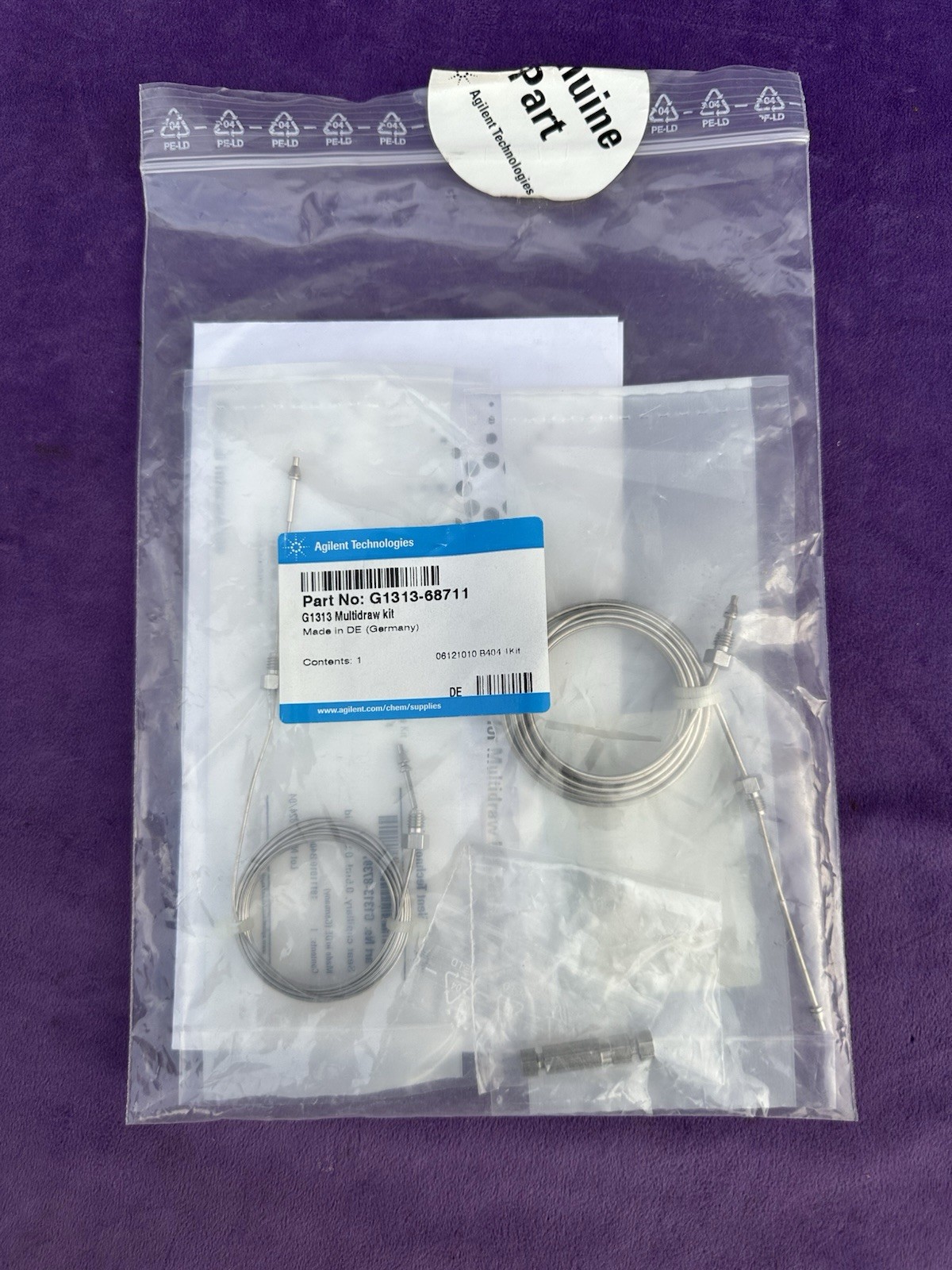Agilent G1313-68711, Multidraw upgrade kit for G1313A/G1327A/G1329A