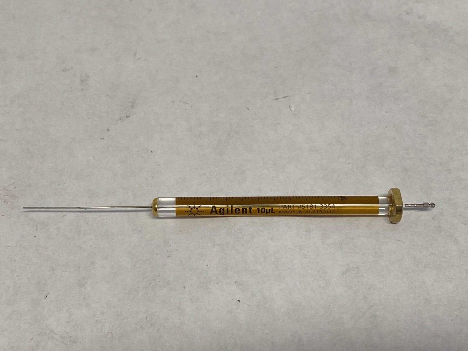 Used AGILENT Chromatography 10uL Glass Graduated ALS Syringe N 23-26g 5181-3354