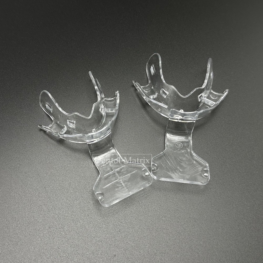 Dental Impression Trays Frame Cut Back Edentulous Jaw Full Denture Clear 18pcs