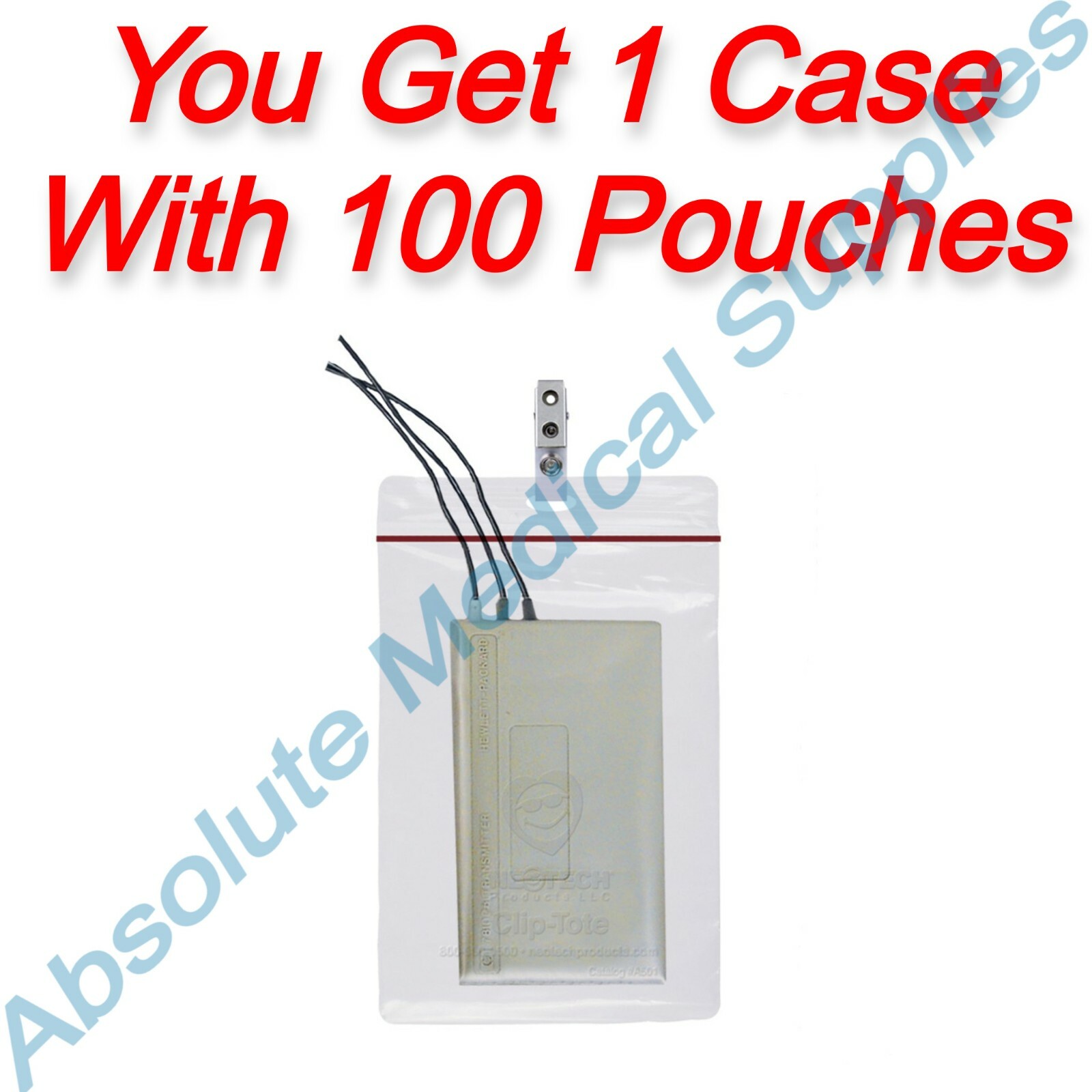 *100-Pack* Neotech Clip-Tote Telemetry Water Resistant Pouches A501