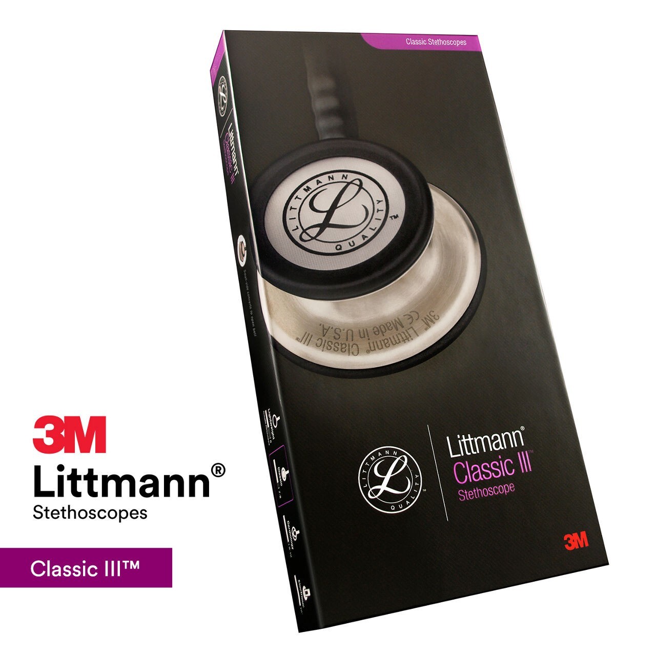 RARE Littmann Classic III Stethoscope, Lavender Mirror Finish, 27 inch 5865 NEW